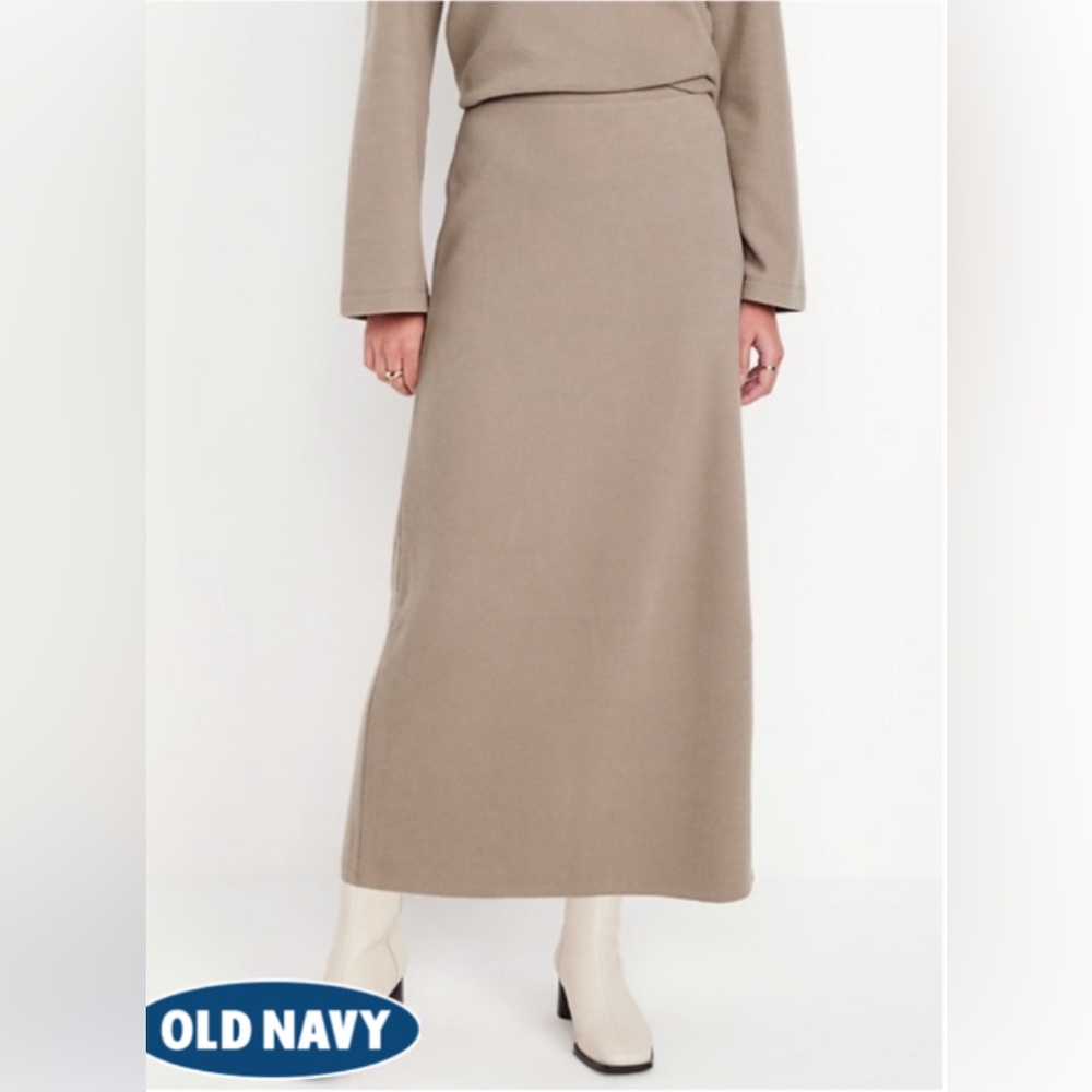 Old Navy Classic Beige Maxi Skirt
